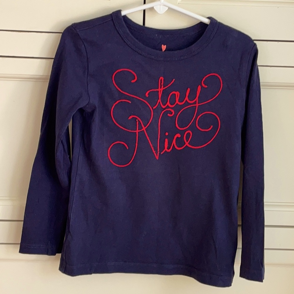 Crewcuts kids holiday long sleeve T. Like new!